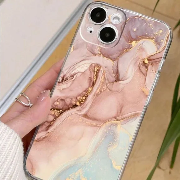 ⚠️Clearance iPhone 14/Pro/Pro Max Pink Marble Phone Case SAU - Picture 1 of 4
